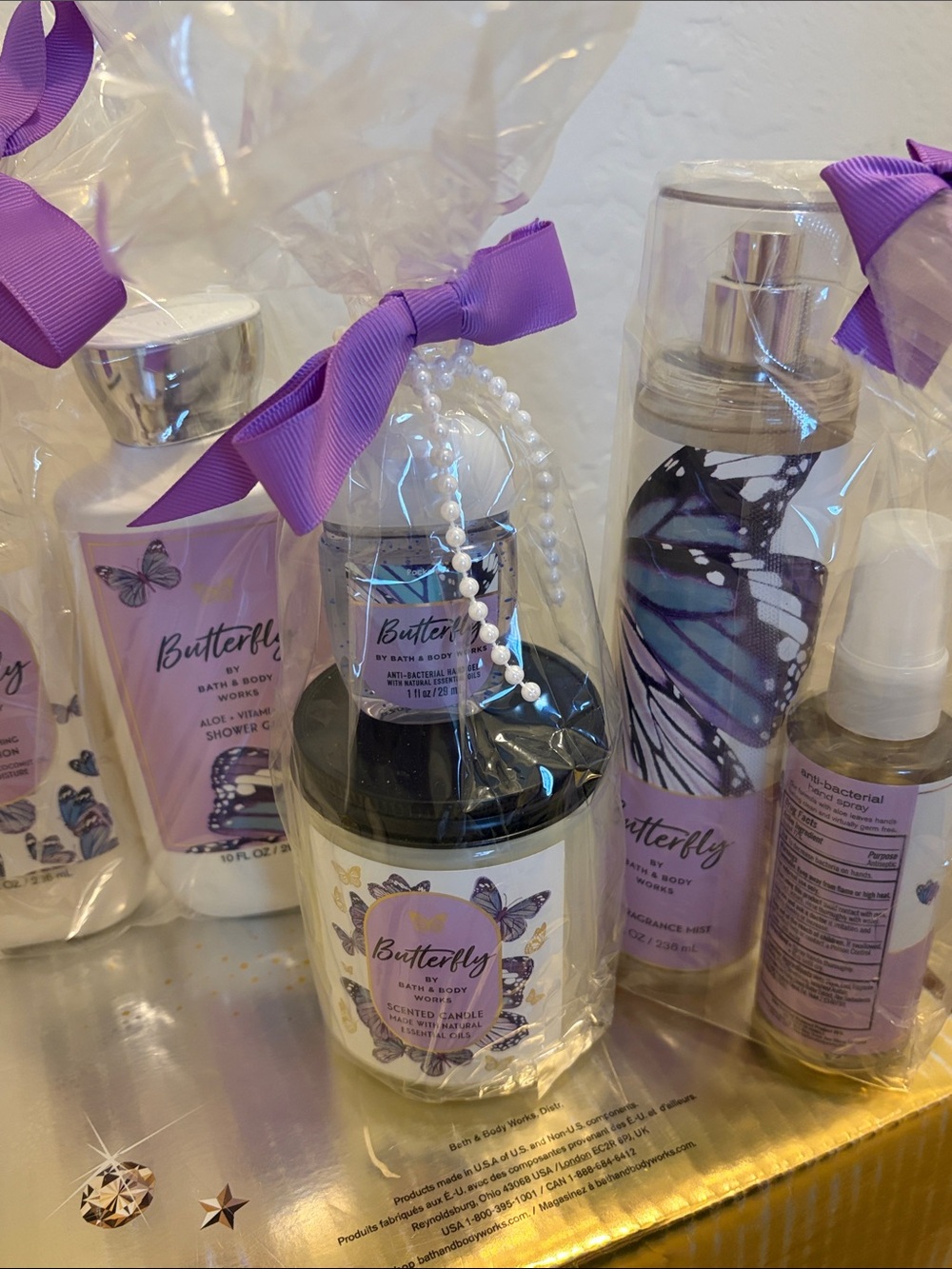 Butterfly Bath & Body Gift Set — Lavender Purple Scented Collection